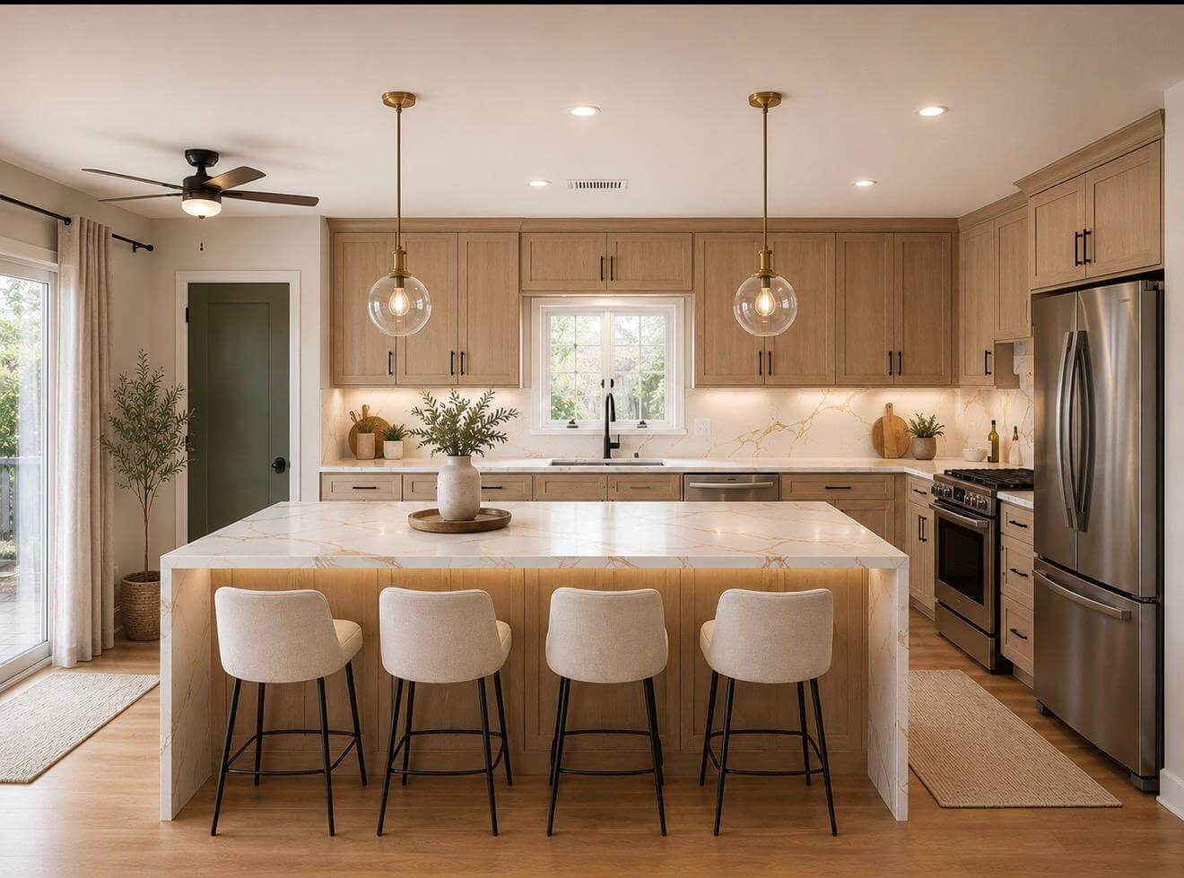 Kitchen remodeled by Dreamliner Construction in Southern California